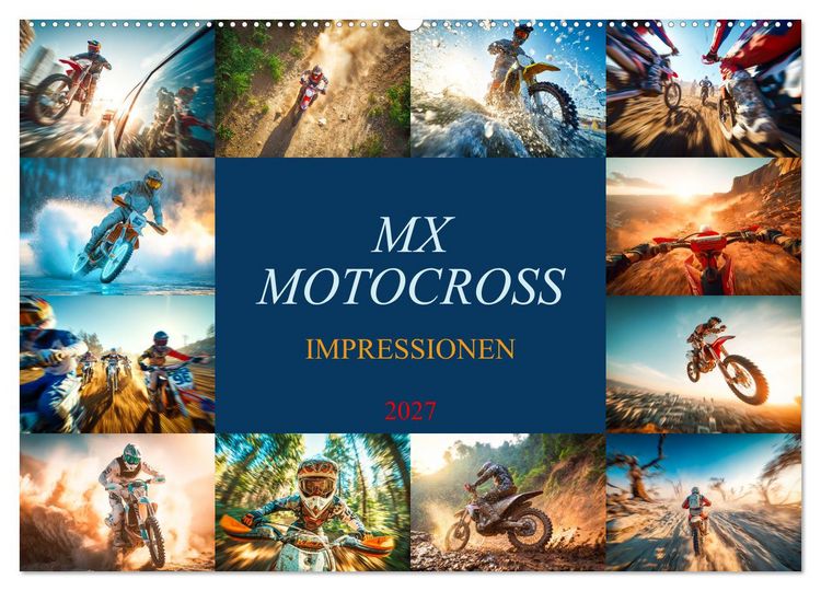 Produktbild: MX - Motocross - Impressionen (Wandkalender 2027 DIN A2 quer), CALVENDO Monatskalender