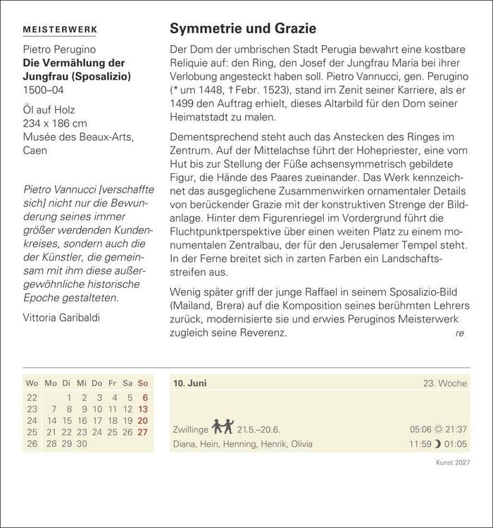 Produktbild: Kunst Tagesabrei&szlig;kalender 2027 - Kulturkalender - K&uuml;nstler, Werke, Museen