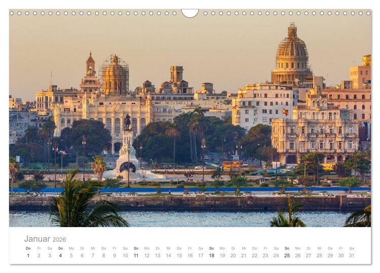 Produktbild: Cuba - Unter der Sonne der Karibik (Wandkalender 2026 DIN A3 quer), CALVENDO Monatskalender