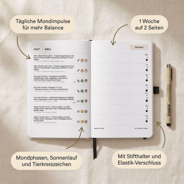 Produktbild: Einfach mit dem Mond 2027