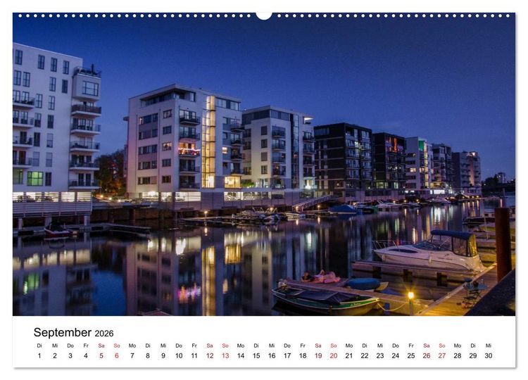 Produktbild: Frankfurt am Main bei Tag und Nacht (Wandkalender 2026 DIN A2 quer), CALVENDO Monatskalender