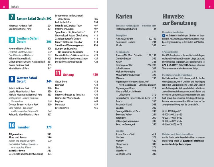 Produktbild: Reise Know-How Reiseführer Tansanias Nationalparks, Sansibar