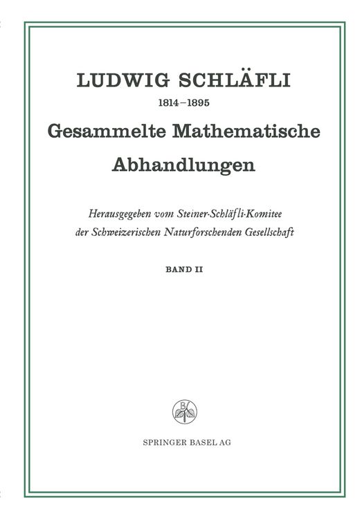 Produktbild: Gesammelte Mathematische Abhandlungen