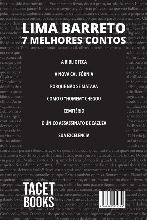 Produktbild: 7 melhores contos de Lima Barreto