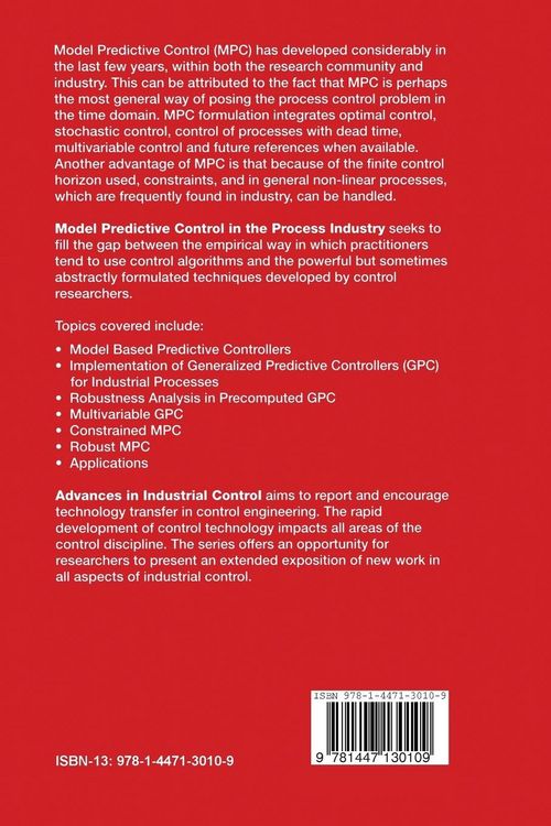 Produktbild: Model Predictive Control in the Process Industry
