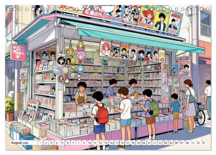 Produktbild: Zeitreise nach Tokio (Wandkalender 2026 DIN A4 quer), CALVENDO Monatskalender