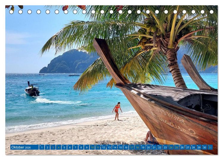 Produktbild: Phi Phi Island &ndash; Thailands traumhaftes Paradies (Tischkalender 2026 DIN A5 quer), CALVENDO Monatskalender