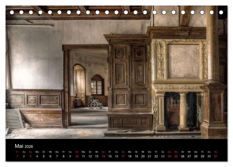 Produktbild: Verlassene Orte im Harz (Tischkalender 2026 DIN A5 quer), CALVENDO Monatskalender