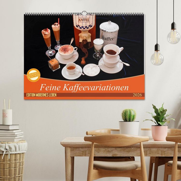 Produktbild: Feine Kaffeevariationen (Wandkalender 2026 DIN A2 quer), CALVENDO Monatskalender