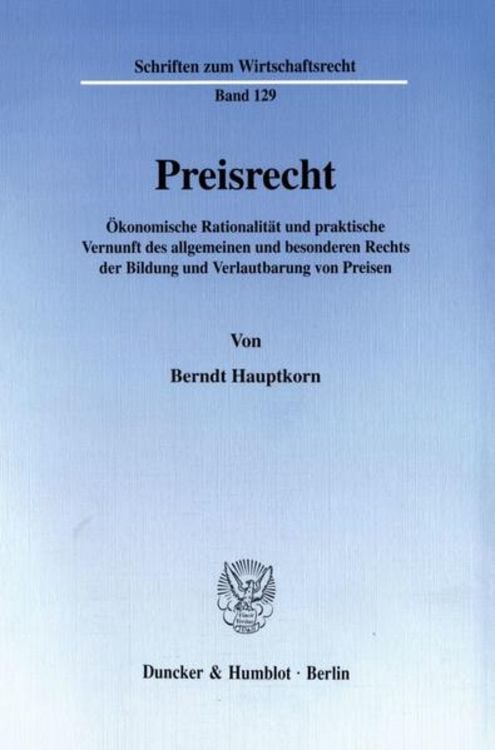 Produktbild: Preisrecht.
