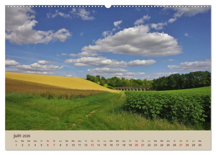 Produktbild: Paysages de l'Yonne (Calendrier mural 2026 DIN A2 vertical) calendrier de bureau