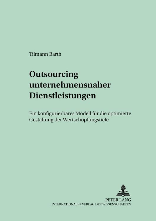 Produktbild: Outsourcing unternehmensnaher Dienstleistungen