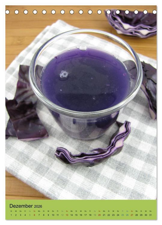 Produktbild: Detox Drinks! Gesund und lecker (Tischkalender 2026 DIN A5 hoch), CALVENDO Monatskalender