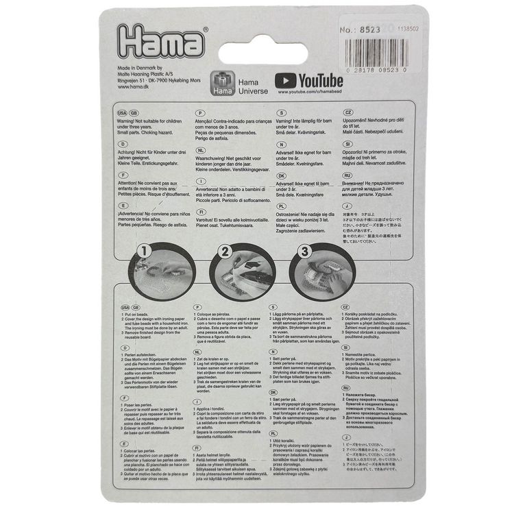 Produktbild: HAMA Maxi Blister-Packung mit 250 Perlen Volltonmix 2