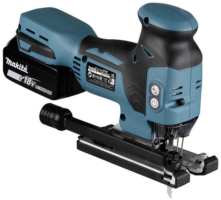 Produktbild: Makita Akku-Pendelhubstichs&auml;ge DJV181RTJ inkl. Akku, inkl. Ladeger&auml;t, inkl. Koffer 18 V 5.0 Ah Anzahl mitgelieferte Akkus 1