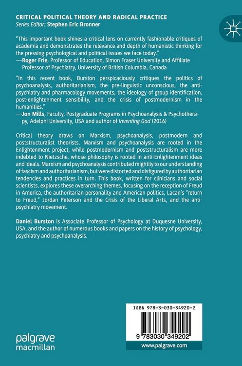 Produktbild: Psychoanalysis, Politics and the Postmodern University