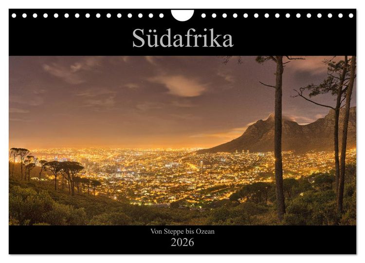 Produktbild: S&uuml;dafrika - Von Steppe bis Ozean (Wandkalender 2026 DIN A4 quer), CALVENDO Monatskalender