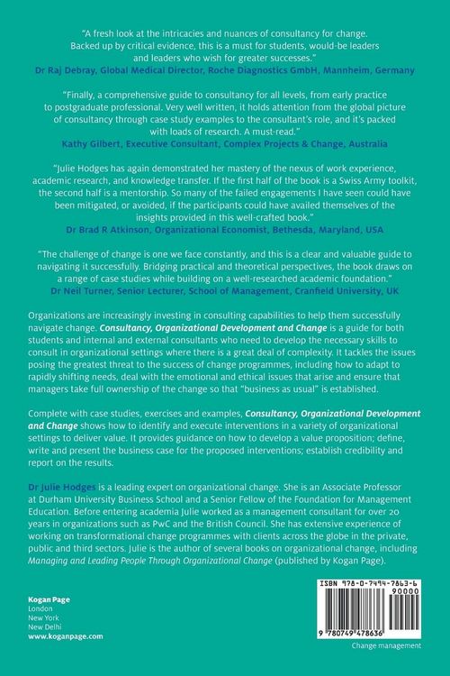 Produktbild: Consultancy, Organizational Development and Change