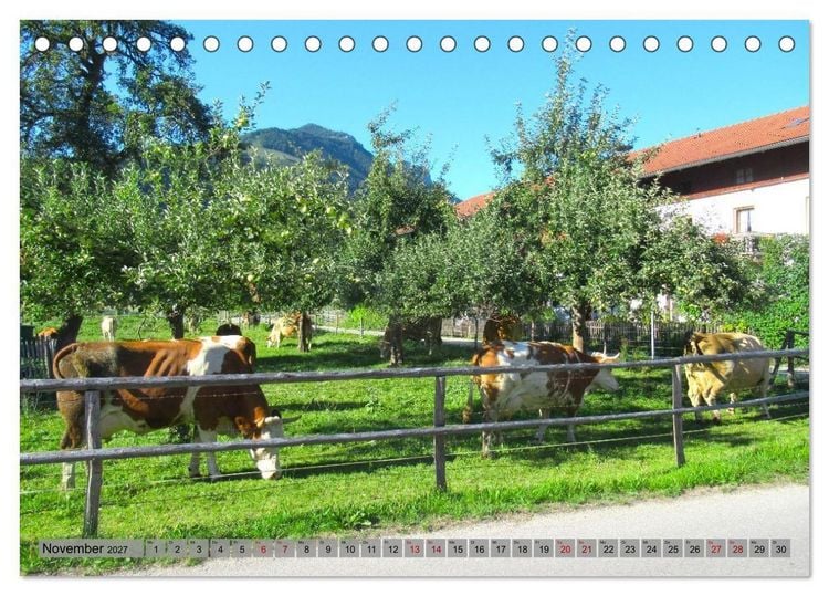 Produktbild: Im Achental - Erholung in den Chiemgauer Alpen (Tischkalender 2027 DIN A5 quer), CALVENDO Monatskalender