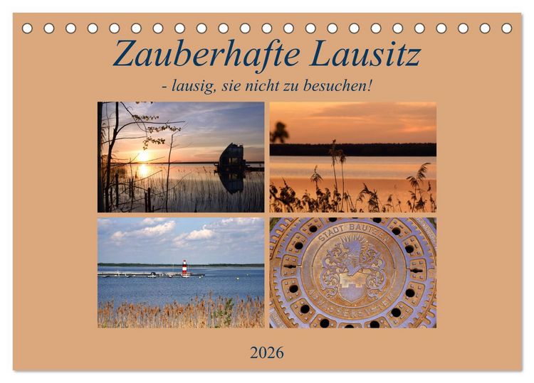 Produktbild: Zauberhafte Lausitz (Tischkalender 2026 DIN A5 quer), CALVENDO Monatskalender