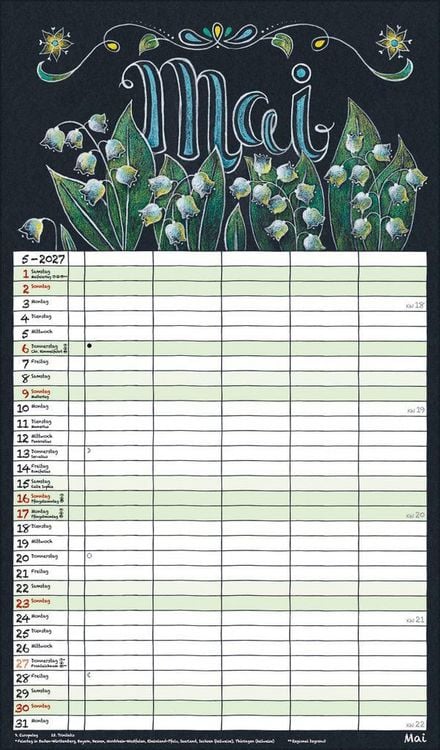 Produktbild: Lovely Chalk Timer 2027