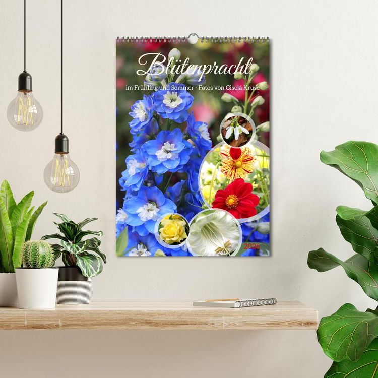 Produktbild: Bl&uuml;tenpracht im Fr&uuml;hling und Sommer (Wandkalender 2026 DIN A3 hoch), CALVENDO Monatskalender