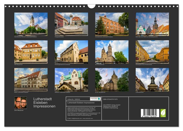 Produktbild: Lutherstadt Eisleben Impressionen (Wandkalender 2026 DIN A3 quer), CALVENDO Monatskalender