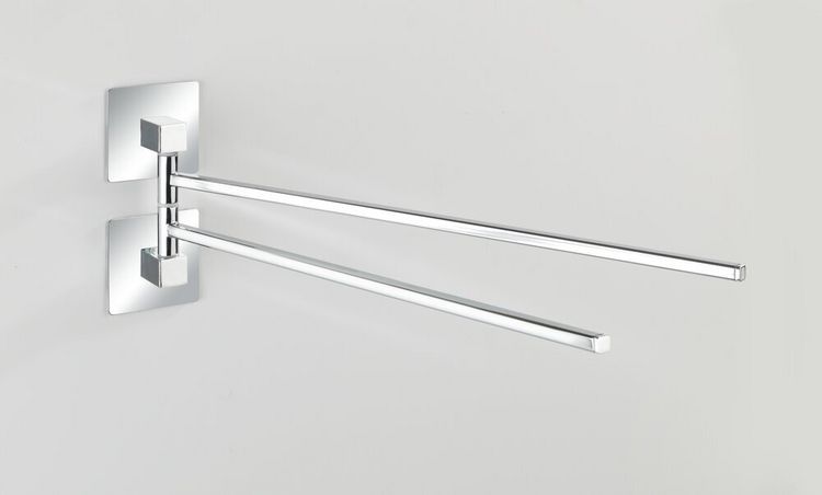 Produktbild: Turbo-Loc&reg; Edelstahl Handtuchhalter 2 Arme Quadro, rostfrei
