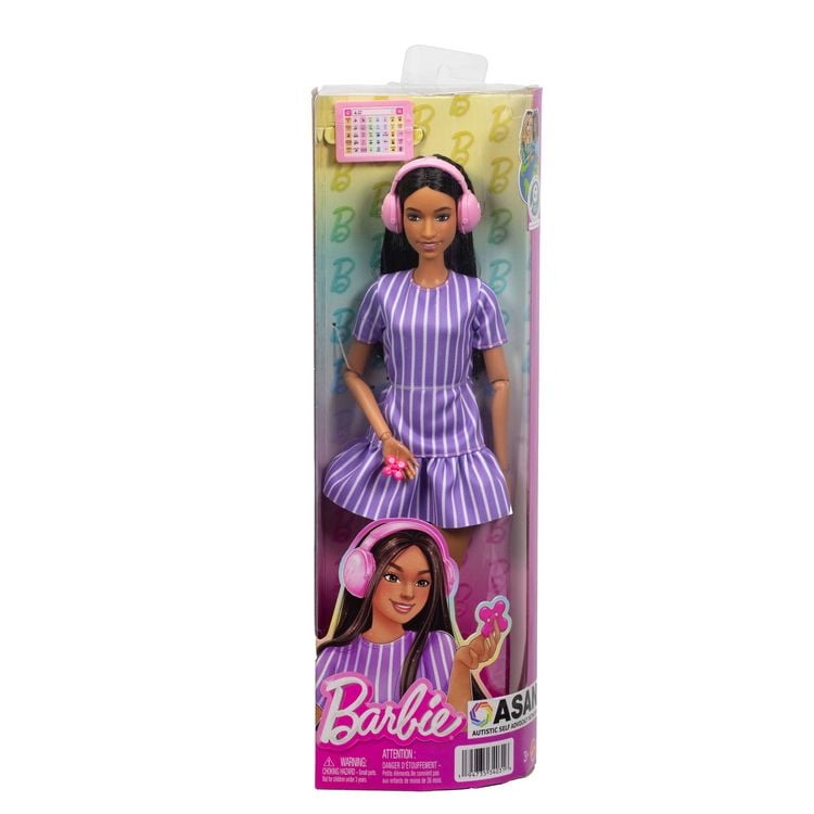 Produktbild: Barbie Fashionista mit lila Streifen