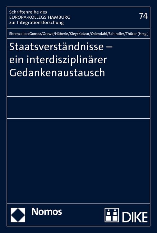 Produktbild: Staatsverst&auml;ndnisse - ein interdisziplin&auml;rer Gedankenaustausch