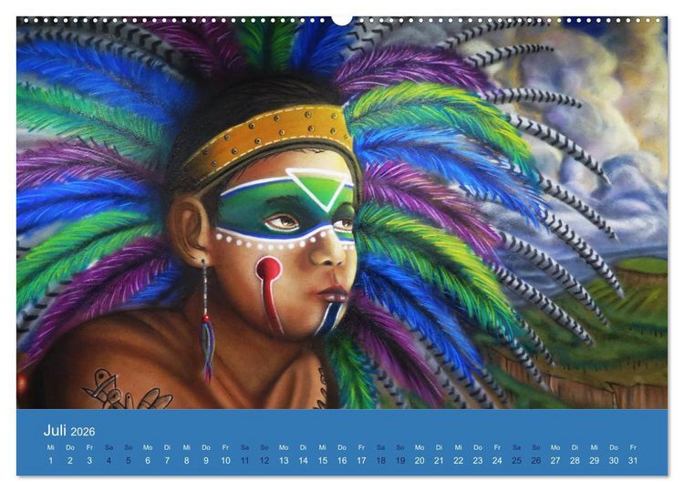 Produktbild: Viva Mexiko - Farben und Freude (hochwertiger Premium Wandkalender 2026 DIN A2 quer), Kunstdruck in Hochglanz