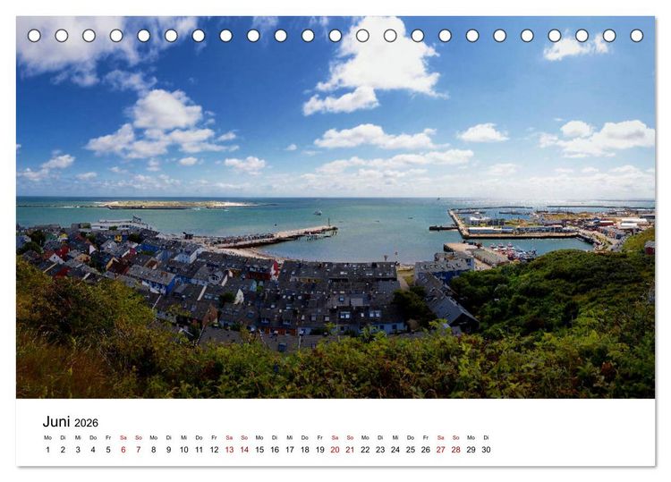 Produktbild: Mitreisekalender 2026 Helgoland (Tischkalender 2026 DIN A5 quer), CALVENDO Monatskalender