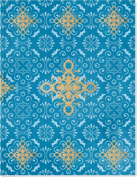 Produktbild: Der Zauber Indiens Gro&szlig;es Notizheft Motiv Blaues Ornament