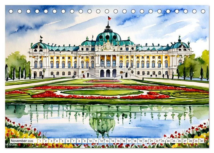 Produktbild: &Ouml;sterreich - Idylle in den Alpen (Tischkalender 2026 DIN A5 quer), CALVENDO Monatskalender