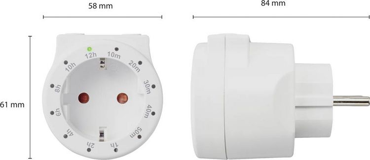 Produktbild: Sygonix SY-4499402 Schaltuhr digital Tagesprogramm 3500 W START/STOPP-Funktion, Countdown-Funktion