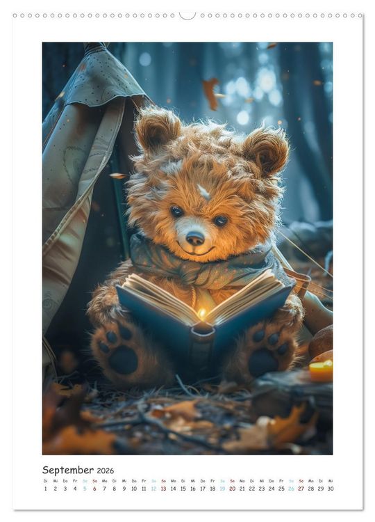 Produktbild: Taddy&acute;s Abenteuer (Wandkalender 2026 DIN A2 hoch), CALVENDO Monatskalender