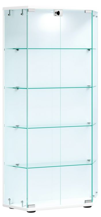 Produktbild: Holz Glas Stand Vitrine Sammelvitrine Cenila L