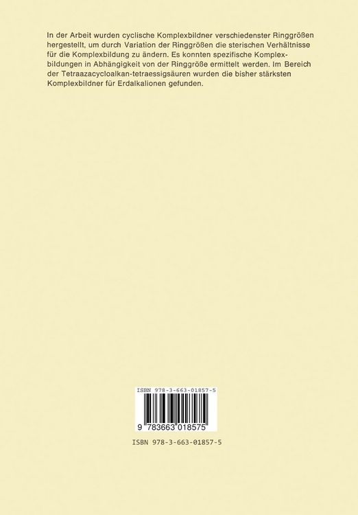 Produktbild: Organische Komplexbildner mit variablem Abstand der Liganden