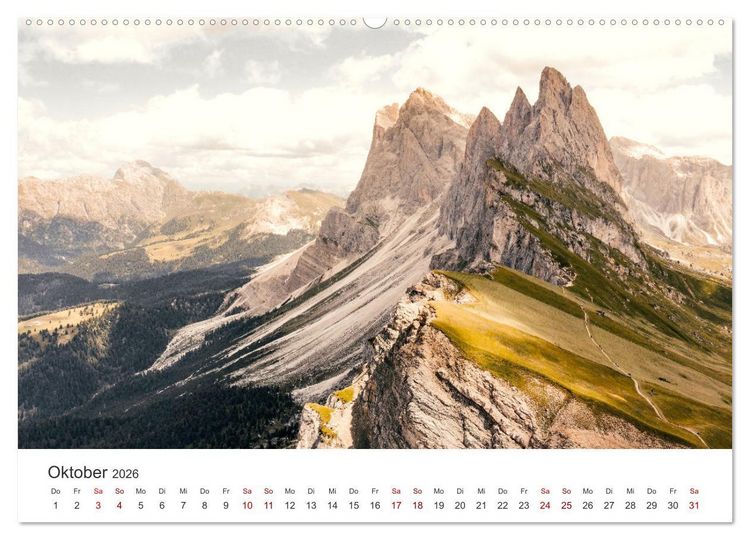 Produktbild: S&uuml;dtirol - Entlang der italienischen Alpen. (Wandkalender 2026 DIN A2 quer), CALVENDO Monatskalender
