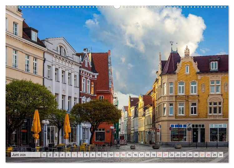 Produktbild: G&uuml;strow Impressionen (hochwertiger Premium Wandkalender 2026 DIN A2 quer), Kunstdruck in Hochglanz