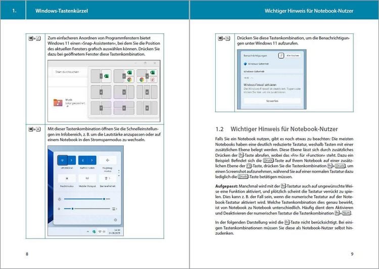 Produktbild: Tastenkombinationen f&uuml;r Windows 11, 10, 8.1, 7 & Microsoft 365, Office 2024 - 2010 - Alle wichtigen Funktionen
