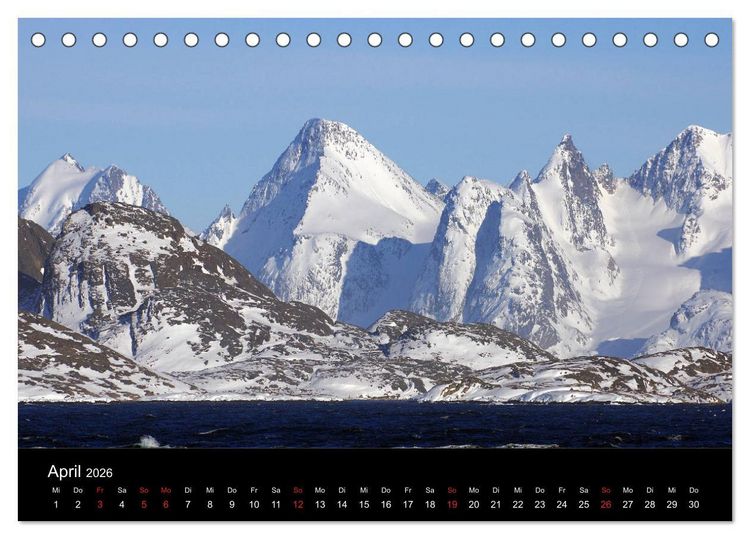 Produktbild: Gr&ouml;nland - Der wilde, wei&szlig;e Westen (Tischkalender 2026 DIN A5 quer), CALVENDO Monatskalender