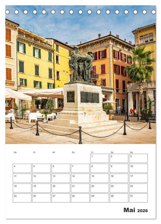 Produktbild: Salo am Gardasee - Reiseplaner (Tischkalender 2026 DIN A5 hoch), CALVENDO Monatskalender