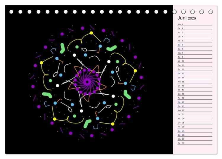 Produktbild: Filigran - Mandalas (Tischkalender 2026 DIN A5 quer), CALVENDO Monatskalender