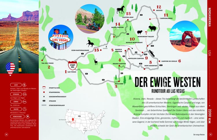 Produktbild: DUMONT Bildband Atlas der Reiselust Traumstra&szlig;en weltweit