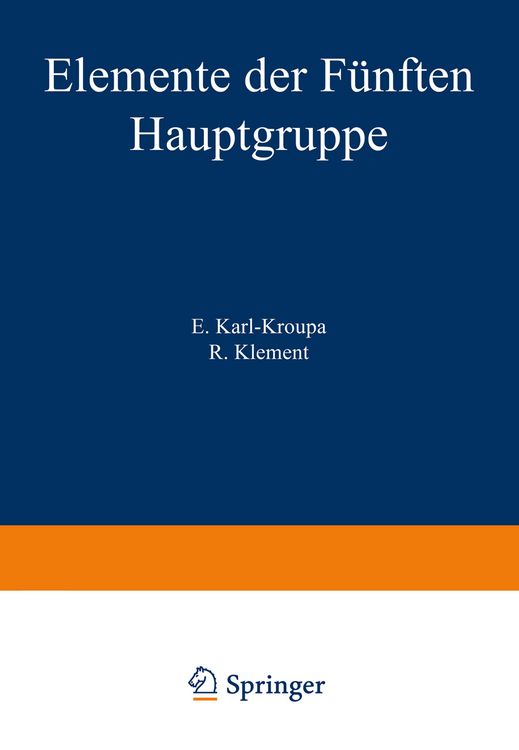 Produktbild: Elemente der F&uuml;nften Hauptgruppe