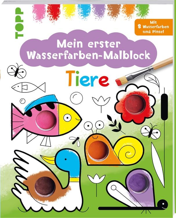 Produktbild: Mein erster Wasserfarben-Malblock - Tiere