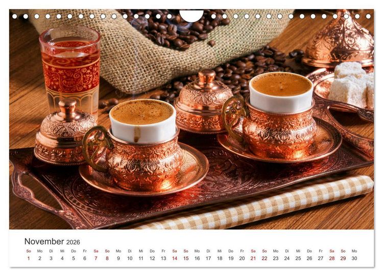 Produktbild: Genussmomente Kaffee (Wandkalender 2026 DIN A4 quer), CALVENDO Monatskalender