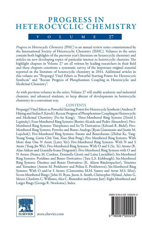 Produktbild: Progress in Heterocyclic Chemistry
