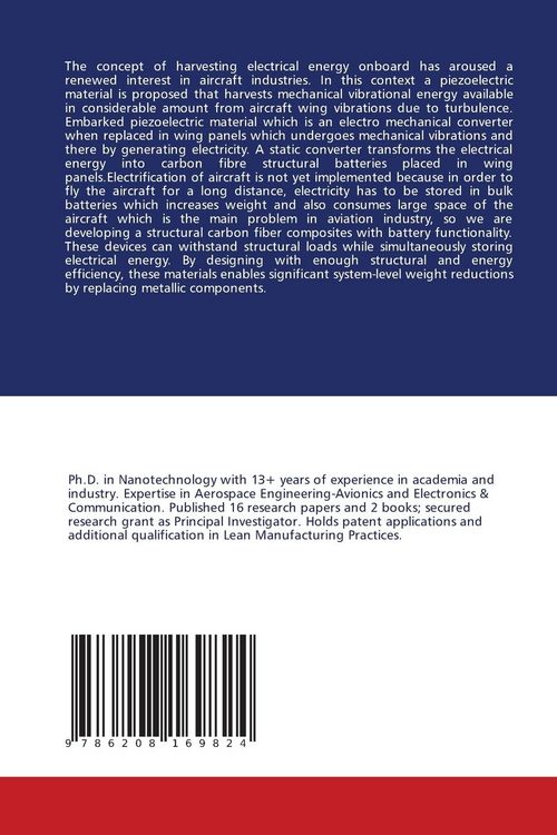 Produktbild: Electrical Energy Harvesting in A/c By Using Carbon Fiber Battery